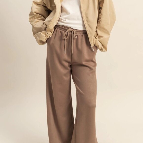 Suzy Flowy Knit Drawstring Pants | Women's Trendy Comfy Athleisure Bottoms - Picture 8 of 8